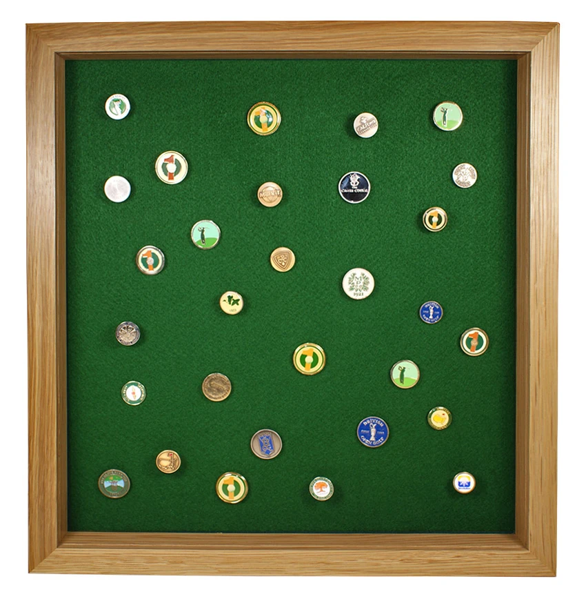 100 Golf Ball Marker Display - Oak