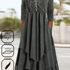 Lace Casual Loose Dress