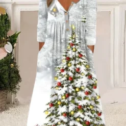 Casual Christmas Loose Dress Xmas Dress