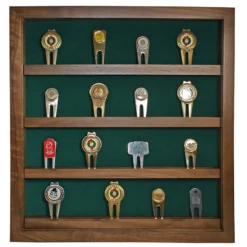 40 Golf Divot Tool Display - Walnut