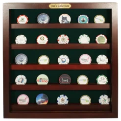 45 Poker Chip Display Cabinet - Cherry
