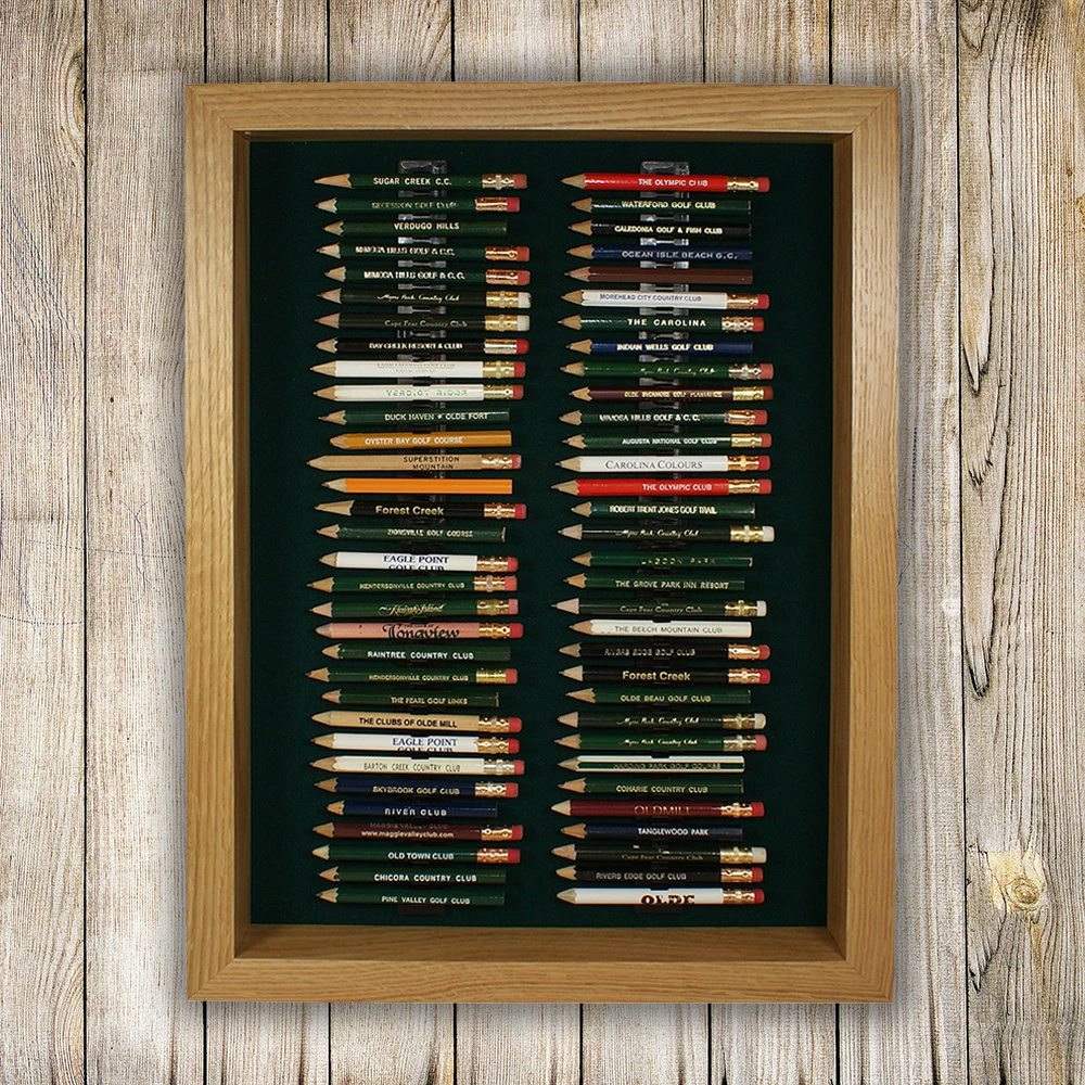 64 Golf Pencil Display Case - Oak - Image 3