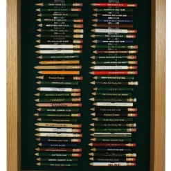 64 Golf Pencil Display Case - Oak