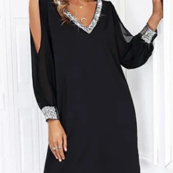 V Neck Sexy Loosen Dress