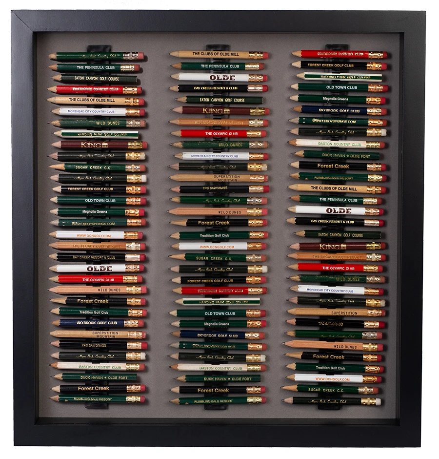 96 Golf Pencil Display Case - Black