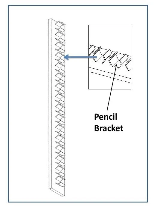 96 Golf Pencil Display Case - Black - Image 2
