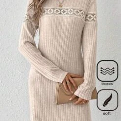 Notched Loose Casual Dress