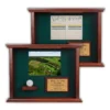 Ball & Photo/Scorecard Shadow Box - Cherry