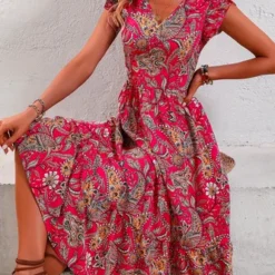 Vacation Paisley Printed Dress