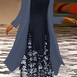 Casual Floral Crew Neck Loose Two-Piece Set