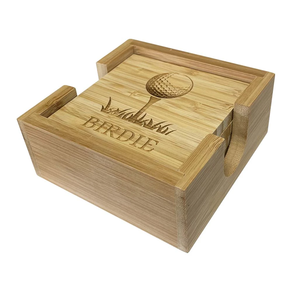 Engraved Golf Score Coaster Set