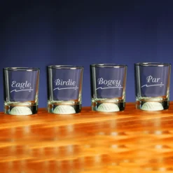 Fore Double Old Fashioned Golf Score Glasses