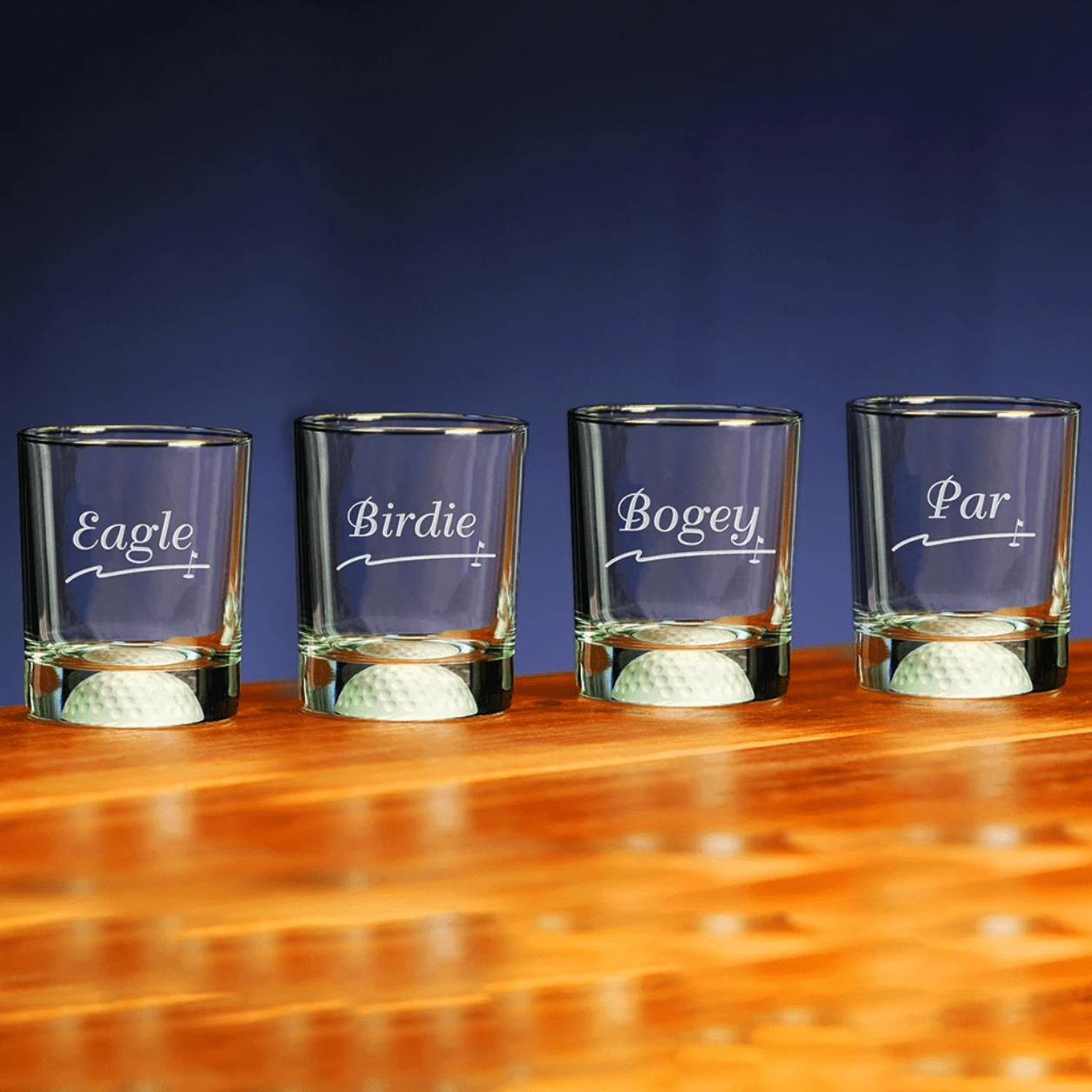 Fore Double Old Fashioned Golf Score Glasses