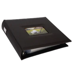 Large Golf Scorecard And Photo Album - Black