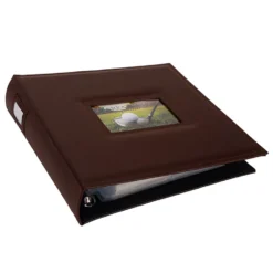 Large Golf Scorecard And Photo Album - Brown