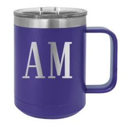 Personalized Stainless Steel 15oz Colored Coffee Mug