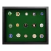 Shadow Box Ball Marker Display - Black/Green