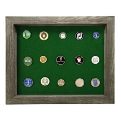 Shadow Box Ball Marker Display - Gray